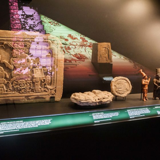 maya panel and figurina